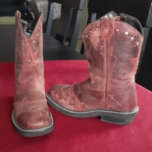 girls red cowboy boots